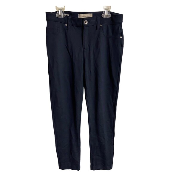 Calvin Klein Jean Womens Size 6 Leggings Stretch 5 Pocket  Navy Blue - Picture 1 of 4